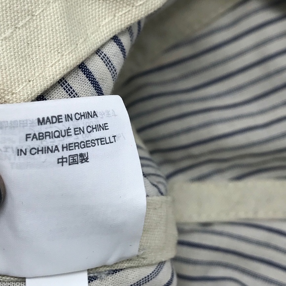 Madewell Baseball Cap in Textural Stripe Blue New - Picture 8 of 8